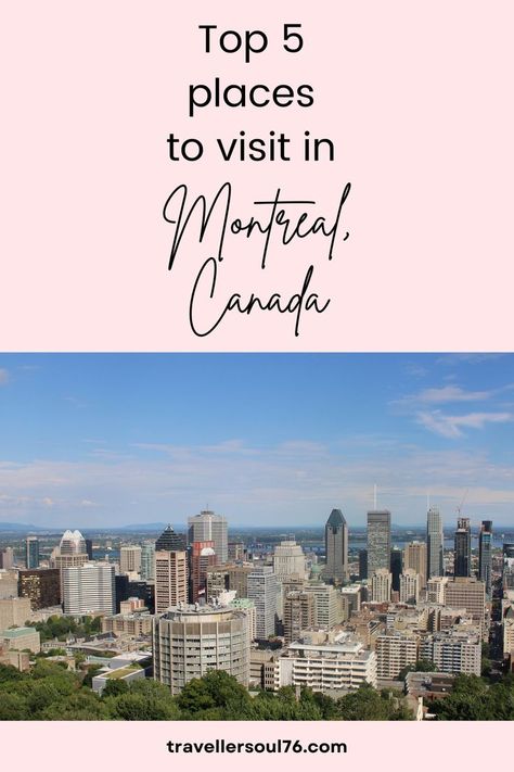 What is there to see and do in Quebec's largest city? In this blog post I share with you my Top 5 places to visit in Montreal, Canada. Things To Do In Montreal, French Speaking, Quebec City, Montreal Canada, 5 Things, Week End, Always Be, Montreal, Travel Inspiration