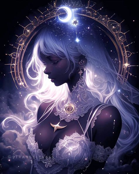 . 🗝️Night Goddess 🌙💫🌟"*:·. Follow➻ @strangelingss #fantasy #anime #fantasyart #fantasy aiart #darkart #midjourney #generativeart #popart #queen #digitalillustration #goddess #celestrial Goddess Of Time Fantasy Art, Anime Goddess Art, Night Goddess, Goddess Power, Star Goddess, Goddess Art, Concept Art Drawing, Witch Aesthetic, Generative Art