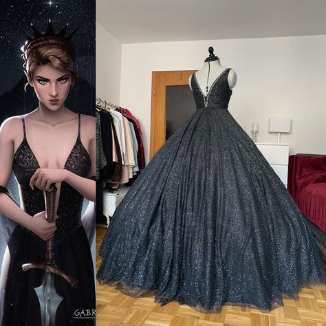 Nesta Starfall Dress, Nesta Winter Solstice Dress, Nesta Archeron Dress, Nesta Court Of Nightmares Dress, Nesta Archeron Cosplay, Nesta Dress, Court Dresses, Fandom Outfits, Throne Of Glass