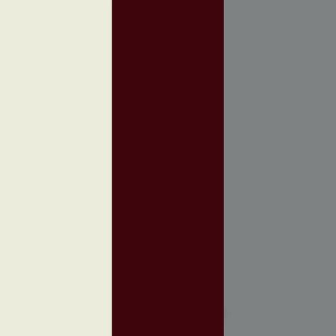 Off white, Burgundy, and Medium Gray Burgundy Matching Colors, Maroon And Gray Color Palette, Grey And Maroon Color Palette, Burgundy And Gray Color Palette, Grey And Burgundy Bedroom, Maroon Grey Color Palette, Burgundy Pallete Color, Shades Of Burgundy Colour Palettes, Charcoal Color Scheme