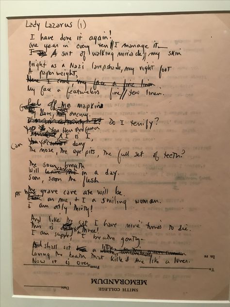 Handwritten / edit of Sylvia Plath’s Lady Lazarus. Handwritten Poem Aesthetic, Sylvia Plath Handwriting, Lady Lazarus Tattoo, Lady Lazarus Sylvia Plath, Poems Sylvia, Sylvia Plath Lady Lazarus, Poetry Handwritten, Sylvia Plath Aesthetic, Sylvia Plath Tattoo