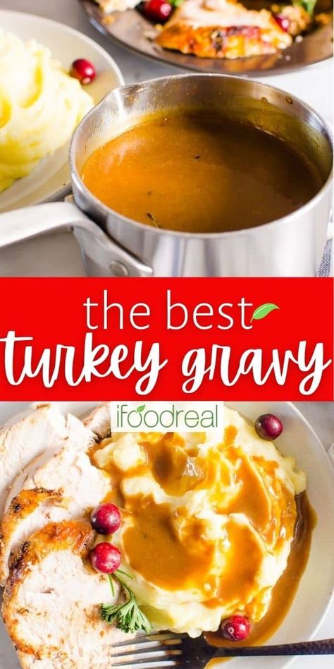 Turkey Gravy Recipe made easy and healthy with or without drippings. Silky smooth, perfectly rich and the best gravy for your mashed potatoes and turkey! Foods With Mashed Potatoes, Low Sodium Gravy, Best Ever Turkey, Turkey Gravy Without Drippings, Gravy Recipe Easy, Gravy Without Drippings, Turkey Gravy Recipe Easy, Best Turkey Gravy, Turkey Gravy From Drippings