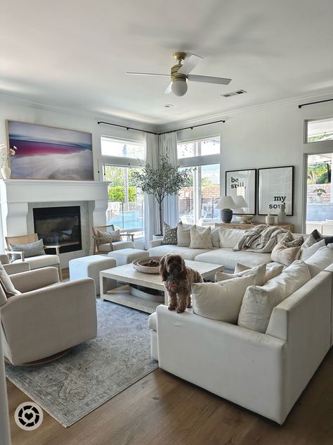 Living room is clean… for 3.5 seconds!!! We got a new rug for the living room and I LOVE it!! My code KRISTA25 still works for the rugs!! #livingroom #homedecor #arearug #rugs #pillows #recliner #rockingchair Follow my shop @KRISTAHORTON on the @shop.LTK app to shop this post and get my exclusive app-only content! #liketkit #LTKSeasonal #LTKhome #LTKFind @shop.ltk https://liketk.it/4c2oH Livingroom Rug Cozy, Living Room Designs Dog Friendly, Rocking Recliners In Living Room, Shaggy Rug Living Room Coastal, Beige Corduroy Couch Living Room, Modern Livung Room Rug Moroccan, Living Room Decor Inspiration, Neutral Living Room, Living Room Style