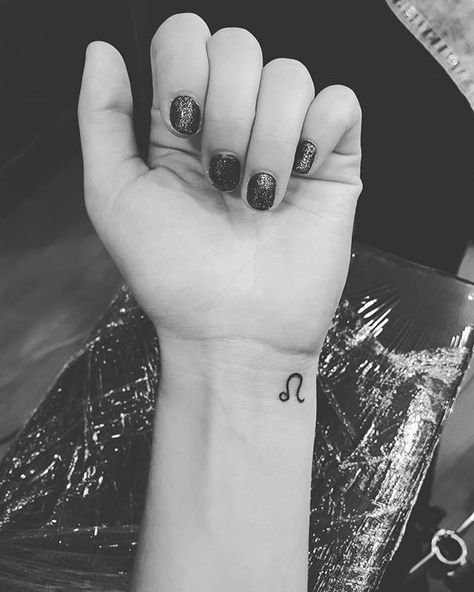 Pin for Later: 36 Zodiac Sign Tattoos That Will Make You Go Starry-Eyed Leo Leo Zodiac Tattoos, Leo Tattoo Designs, Leo Tattoos, Zodiac Sign Tattoos, Disney Tattoo, Zodiac Tattoos, Constellation Tattoos, Symbol Tattoos, Diy Tattoo