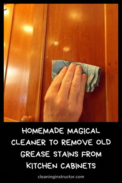 Cabinet Cleaner, Cleaning Grease, Cleaning Cabinets, Homemade Cleaning Supplies, Easy Cleaning Hacks, Diy Cleaning Solution, Homemade Cleaning Solutions, Diy Cleaning Hacks, Diy Home Cleaning