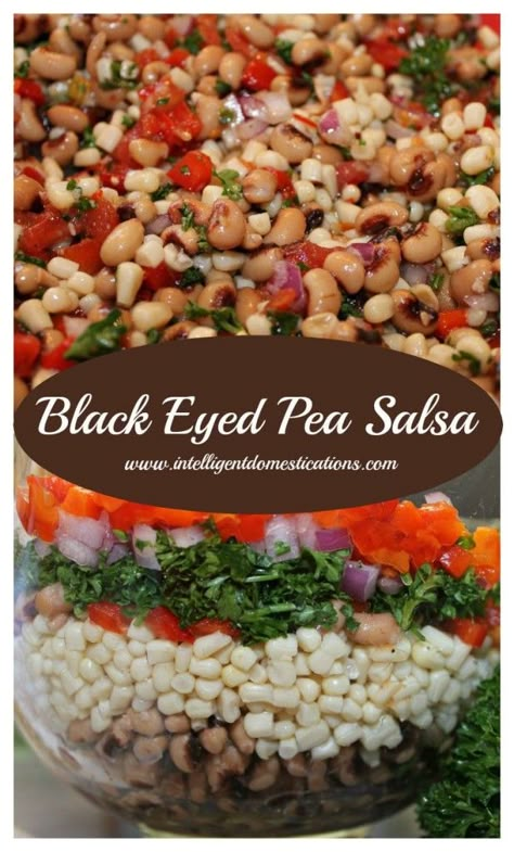 Black Eyed Pea Salsa | Intelligent Domestications Black Eyed Peas Salsa Recipe, Black Eyed Pea Salsa, Blackeye Peas, Salsa Easy, Black Eyed Pea Salad, Blackeyed Peas, Texas Caviar, Presents For Christmas, Toast Pizza