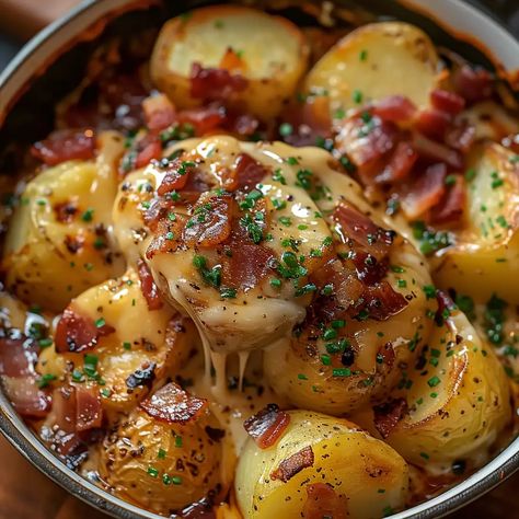 Recipes With New Potatoes, Yummy Homemade Dinners, Baked Potato Side Dishes, Homestead Cooking Recipes, Loaded Potato Ideas, Dinners For Two People, Healthy Dinner Sides Recipes, Different Ways To Prepare Potatoes, That Dude Can Cook