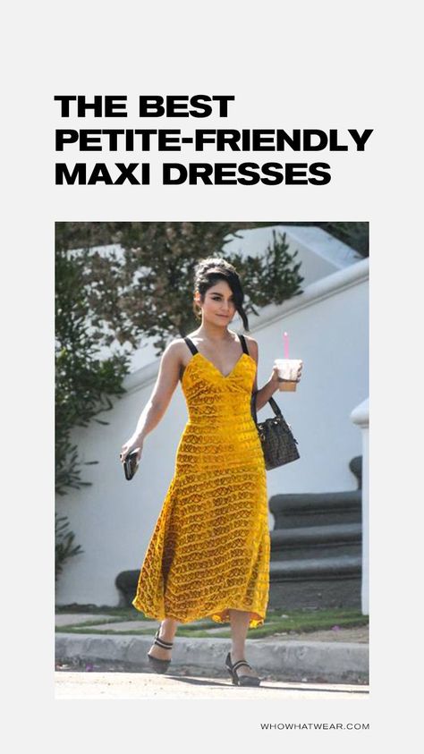 The best petite-friendly maxi dresses Petite Boho Dresses, Vanessa Hudgens Style, Best Maxi Dresses, Maxi Summer Dress, Spring Closet, Petite Maxi Dress, 2000s Fashion Trends, Minimalist Clothing, Fashion Tips And Tricks