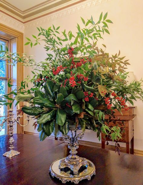 Arranging with Winter Foliage - Flower Magazine Tall Vase Arrangements, Yellow Twig Dogwood, Aesthetic Christmas Tree, Winter Flower Arrangements, Flower Magazine, Foliage Arrangements, Winter Floral Arrangements, Twig Dogwood, Christmas Tree Decor Ideas