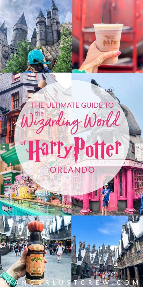 THE ULTIMATE GUIDE TO THE WIZARDING WORLD OF HARRY POTTER ORLANDO! Learn all my best tips and tricks for making the most of your time in this magical world! Harry Potter Orlando, Universal Studios Orlando Trip, Universal Studios Outfit, Universal Vacation, Harry Potter Universal Studios, Harry Potter Disney, Universal Studio, The Wizarding World Of Harry Potter, Orlando Travel