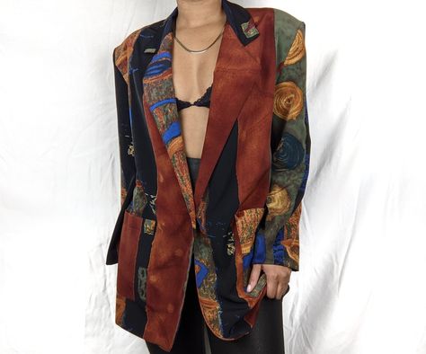 Colorful Blazer, Christmas Inspo, Vintage Store, Colored Blazer, Message Me, Vintage Finds, Men's Blazer, Vintage 90s, Duster Coat