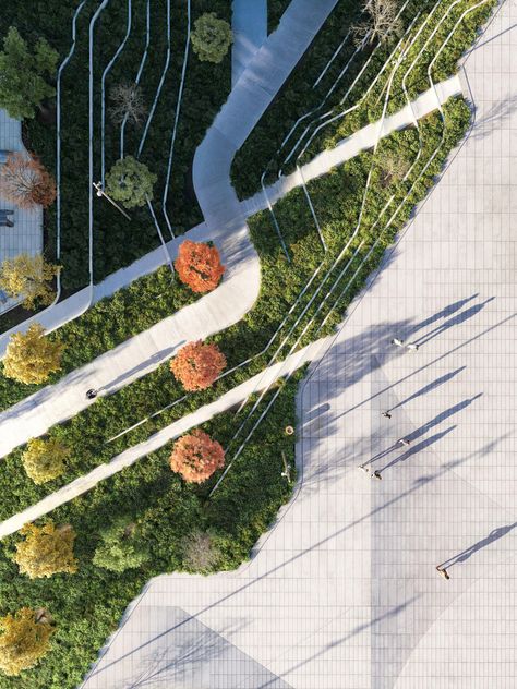 Landscape Plaza, Pavement Design, Aerial Landscape, Urban Landscape Design, Creative Landscape, Sensory Garden, Park Landscape, Landscape Concept, Landscape Design Plans