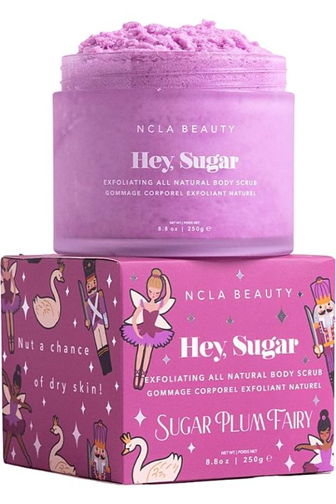 HEY, SUGAR: A Limited Edition Special Holiday Scent! Our Cult Favorite All Natural Hey Sugar Body Scrub In A Sweet, Sophisticated Sugar Plum Scent. Uncover Glowing Skin With Hey Sugar Body Scrub's All Natural Ingredients That Exfoliate + Hydrate. GENTLE SCRUB: Hey, Sugar Is A Natural, Deeply Moisturizing + Gently Exfoliating Body Scrub That Will Leave Skin Radiant + Thirsty For More. GLOWING SKIN: The Exfoliating + Deeply Moisturizing Ingredients NATURAL Natural Body Scrub, Exfoliating Body Scrub, Sugar Plum Fairy, Sugar Body Scrub, Sugar Body, Holiday Scents, Amazon Beauty Products, Sugar Plum, Clean Skincare