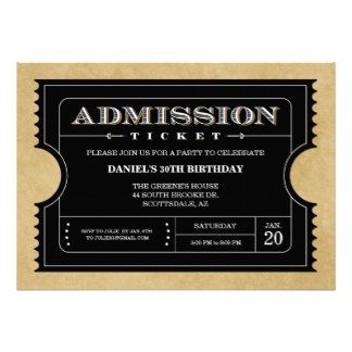 sweet sixteen party invitation black and gold TICKET | black ticket invitations $ 2 20 Black Ticket, Movie Ticket Invitations, Ticket Party Invitations, Ticket Style, Anniversary Party Invitations, Movie Ticket, Vintage Ticket, Retirement Party Invitations, Party Tickets