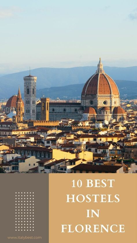 10 Best Hostels in Florence Italy - Florence Hostel Private Room English Breakfast Buffet, Florence Hotels, Duomo Florence, Italian Breakfast, Italy Florence, Uffizi Gallery, Budget Hotel, Nightlife Travel, Private Room