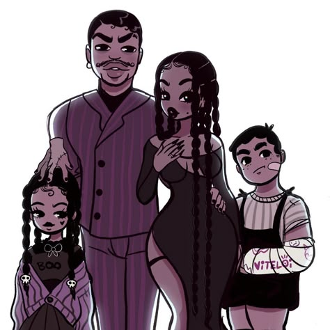 Baddie Fanart, Cartoon Fan Art, Gomez Addams, Dope Cartoons, Arte Monster High, Black Couple Art, Comic Style Art, Cartoon Fan, Black Cartoon Characters