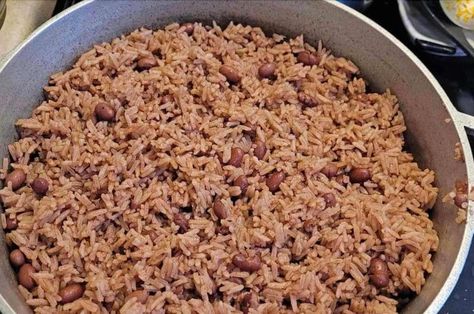 Belize Red Beans and Rice Belizean Rice And Beans Recipe, Flancocho Recipe, Belizean Food, Dominican Cake, Mole Recipe, Red Beans N Rice Recipe, Rice And Beans Recipe, Ripe Plantain, Red Beans And Rice