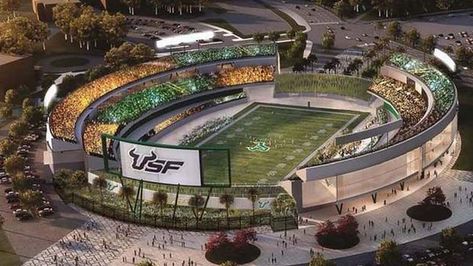 Usf Football, Usf Bulls, Colleges In Florida, Construction Firm, University Of South Florida, Study Pictures, Football Stadium, College Experience, Dream School