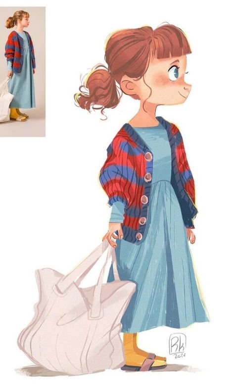 Digital Portrait Illustration Character Sketch Ideas, Female Character Sketch, Ako Kresliť, Character Design Art, Portraits Illustrés, Professional Illustration, Children's Book Characters, Book Illustration Design, Drawing Characters