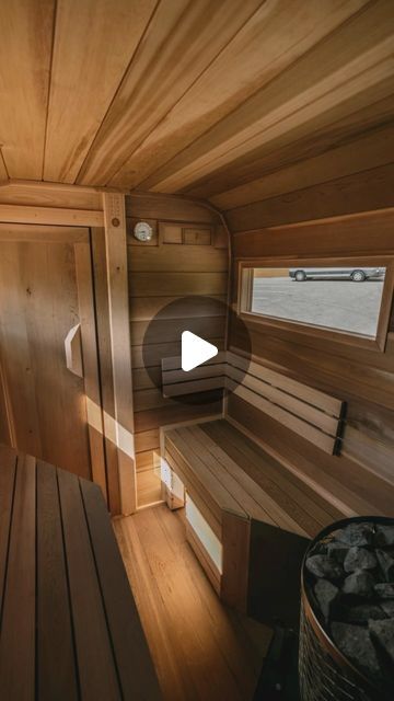 Nomad Sauna on Instagram: "Horse trailer ~ Mobile sauna conversion 
@nomadsauna built
- Clear grade western red cedar
- Three tiers of benching 
- @ikisaunas Wood stove
Get yours or convert your own @nomadsauna" Horse Trailer Sauna, Sauna On Trailer, Horse Trailer Conversion, Mobile Sauna, Dry Sauna, Horse Trailer, Three Tier, Western Red Cedar, Red Cedar