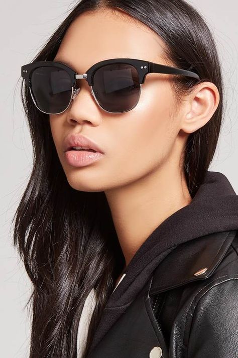 FOREVER 21 Classic Browline Sunglasses Browline Sunglasses, Square Sunglasses Women, Sunglasses Women, Square Sunglass, Forever 21, Sunglasses, For Women