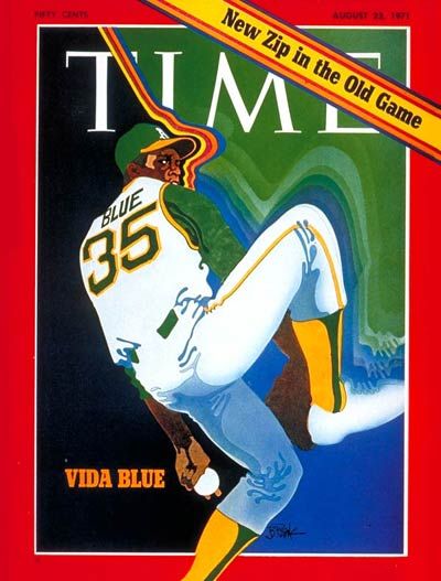 Vida Blue, Life Magazine Covers, Oakland A’s, Baseball Pitcher, Baseball Art, Sports Figures, Sf Giants, Sports Pictures, Old Games