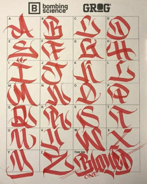 Graffiti Alphabet Styles, Alphabet Graffiti, Graffiti Lettering Alphabet, Graffiti Art Letters, Lettering Styles Alphabet, Chicano Lettering, Graffiti Text, Tattoo Lettering Styles, Graffiti Artists