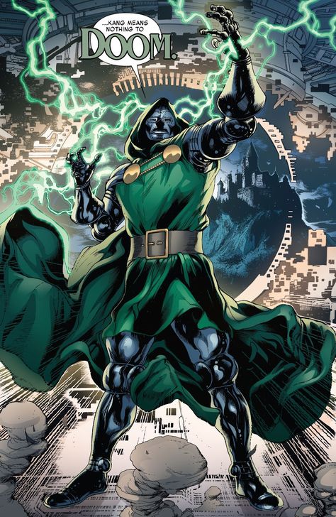 Doctor Doom Art, Doctor Doom Marvel, Doom Art, Kang The Conqueror, Dr Doom, Doctor Doom, Comic Villains, Marvel Characters Art, Marvel Artwork