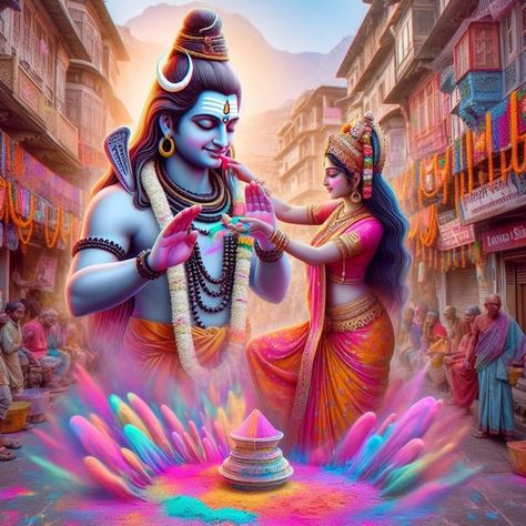 Happy holi Good Over Evil, Lord Wallpapers, Shiva Parvati, Shiva Lord, Holi Celebration, Sanatana Dharma, Shiva Parvati Images, Shiva Pics, Shiva Photos