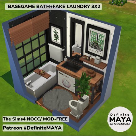 Sims 3 Houses Plans, Sims 4 Bathroom, Sims Design, Lotes The Sims 4, Sims Freeplay Houses, Sims 4 House Plans, Sims 4 House Building, Build Plans, Sims Ideas