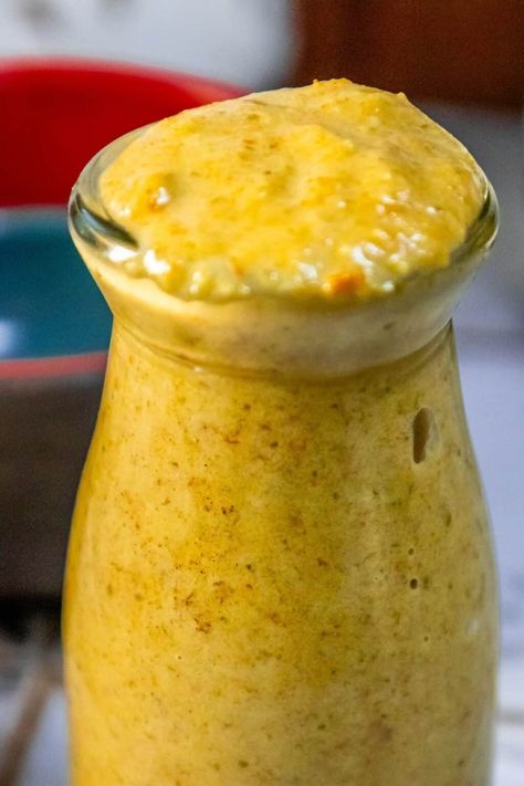 Habanero Jalapeño Hot Sauce - Sweet CS Designs. Habanero Mustard Recipe, Jalapeno Bbq Sauce Recipes, Habernos Hot Sauce, Creamy Habanero Sauce, Hot Salsa Recipes, Jalapeño Hot Sauce, Pineapple Habanero Sauce, Habanero Recipes, Habanero Chili