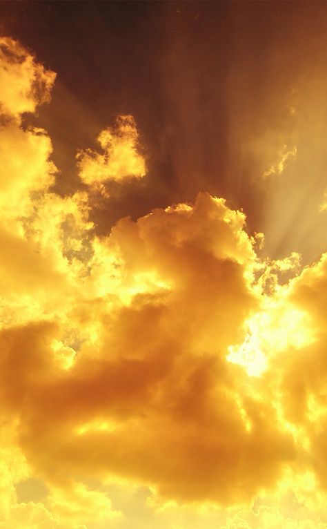 Apollo Cabin, Yellow Cloud, Dandelion Yellow, Gold Skies, Sun And Clouds, Yellow Sky, Sky Moon, Cloud Wallpaper, Gold Aesthetic