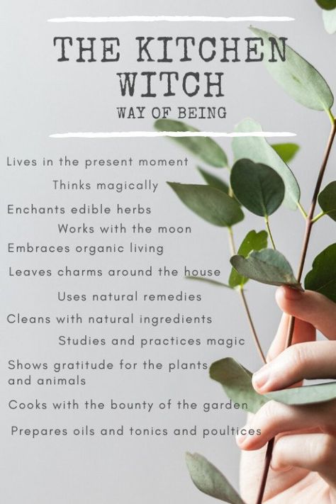 A definition of the "kitchen witch." Types Of Witches, Dionysus God, Kitchen Witch Recipes, Cottage Witch, Green Witchcraft, Kitchen Witchery, Kitchen Magic, Natural Magic, Eclectic Witch