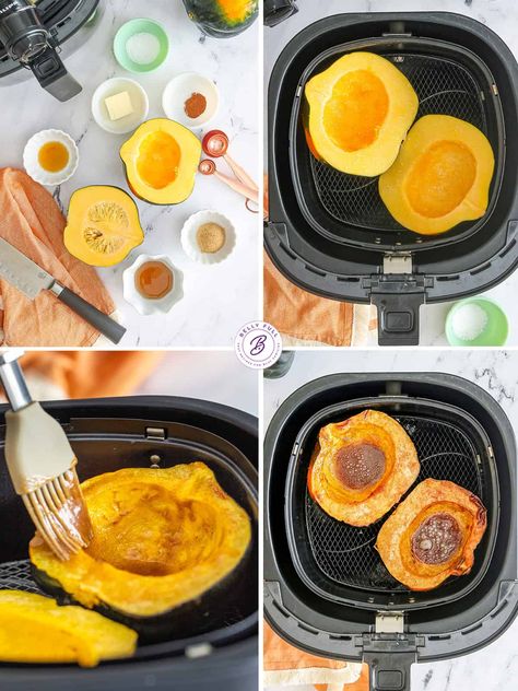 With just 4 ingredients, this Air Fryer Acorn Squash recipe turns boring squash into something absolutely amazing. It's the perfect side for fall and winter and so easy to make! Acorn Squash Air Fryer, Easy Acorn Squash, Squash Air Fryer, Air Fryer Acorn Squash, Homemade Italian Seasoning, Acorn Squash Recipe, Acorn Squash Recipes, Greek Seasoning, Air Fryer Recipe