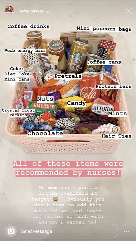 Gift Basket For Nurses, Basket For Nurses, Nurse Basket, Nurse Care Package, Hospital Gift Baskets, Labor Delivery Nurse Gift, Nurse Gift Baskets, Labor Nurse Gift, Thank You Nurse Gifts