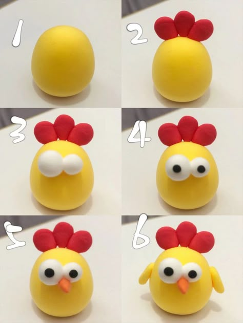 Material:
Yellow clay, red clay, white clay, brown clay, orange clay, clay tools.
#clay #Clay Tutorial #clay art #clay design #DIY clay #creative clay Play Dough Food Ideas, Little Clay Animals, Cartoon Logic, Clay Art For Kids, Magic Ideas, Easy Clay Sculptures, Easy Polymer Clay, Bake Clay, Clay Crafts For Kids