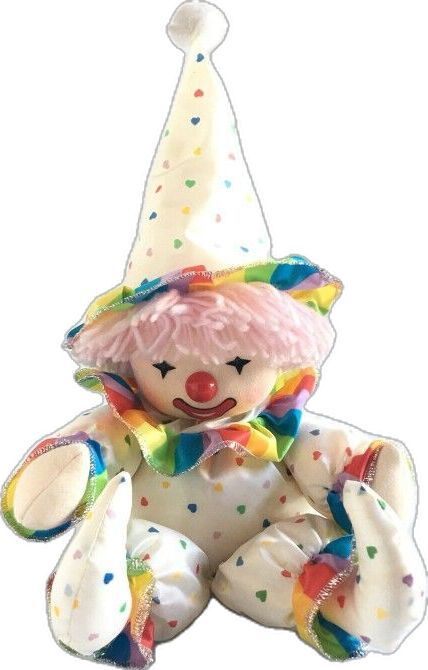 Clown Dolls Vintage, Clown Plush, Vintage Clowns, Clown Dolls, Clown Stuff, Gcse Textiles, Clown Core, Clown Doll, Doll Items