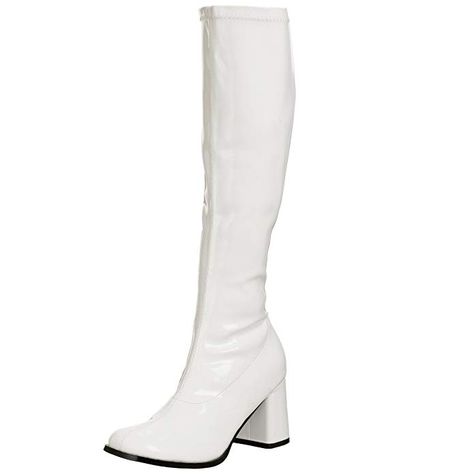 White Tall Boots, Ellie Shoes, White Costumes, Gogo Boots, Womens Rain Boots, Boots Women Fashion, Womens Knee High Boots, White Boots, Boots Knee