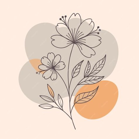 Premium Vector | Boho Floral Pattern in Beige and Terracotta Beige And Terracotta, Mural Ideas, Stationery Templates, Business Card Maker, Poster Maker, Card Banner, Poster Invitation, Presentation Template Free, Card Maker