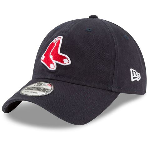 Give your selection of casual headwear a touch of your Boston Red Sox fandom with this Replica Core Classic 9TWENTY hat by New Era. The unstructured, relaxed fit and adjustable closure ensure comfort with each wear. Plus, the bold Boston Red Sox embroidery on the front panels on top of the faded fabric adds a bit of retro flair. Boston Red Sox Hat, Boston Red Sox Logo, Red Sox Hat, Red Sox Logo, Red Socks Fan, New Era Logo, Fabric Strap, Retro Logo, Boston Red