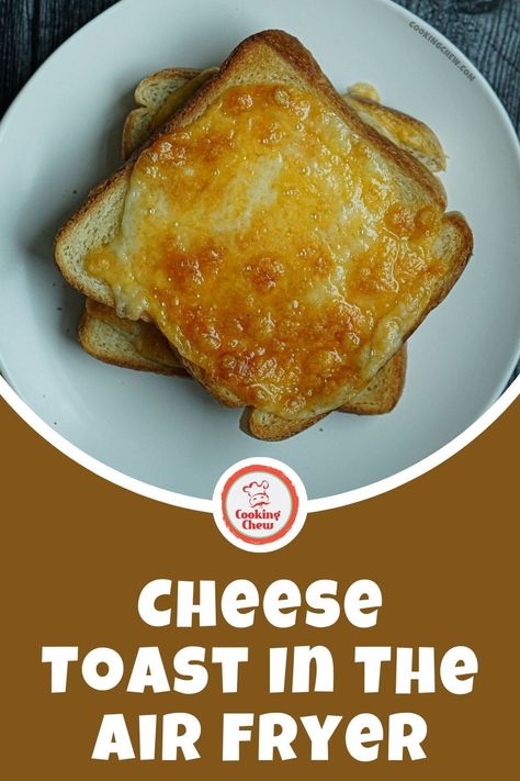 Cheese Bread In Air Fryer, Toasted Cheese In Air Fryer, Cheese Toasties Air Fryer, Airfryer Toasted Cheese Sandwich, Air Fryer Cheese On Toast, Toasting Bread In Air Fryer, Toasted Sandwich In Air Fryer, Air Fryer Cheese Toasties, Easy Air Fryer Bread