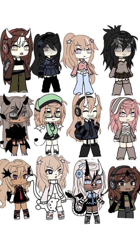 Gacha Life Sleep Outfits, Black Cat Drawing, Gacha Base Poses Cute, Disney Princess Modern, Dragon Puppet, Characters Inspiration Drawing, Club Outfit Ideas, Character Base, Cardboard Art