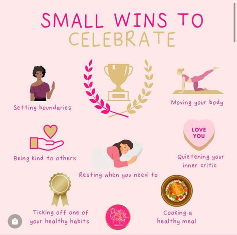 Celebrate those small wins 🏆✨🥰 Celebrating small victories consistently could bring the energy boost you need. We all have big goals in life. Big goals are key to helping us find satisfaction in life, but when they are long-term goals, we can risk losing motivation and energy along the way. This is why celebrating small victories can be so essential for success. What small wins are you going to celebrate today? ✨🏆 #smallwins #celebrate #trophies #motivation #mindset Celebrate The Small Wins, Classmates Quotes, Losing Motivation, Victory Quotes, Celebrate Small Wins, Planner Cleaning, Goals In Life, Small Wins, Winter Arc