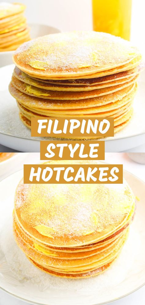 Experience a taste of the Philippines with these Filipino Hot Cakes! These fluffy and delicious pancakes are a beloved breakfast classic. Learn how to make these delightful treats at home and bring a touch of Filipino warmth to your mornings. #FilipinoHotCakes #PancakeRecipe #BreakfastIdeas #FilipinoCuisine Filipino Hot Cake Recipe, Hotcakes Recipe, Pinoy Breakfast, Filipino Dessert Recipes, Filipino Breakfast, Sandwhich Recipes, Filipino Style, Perfect Pancakes, Hot Cakes