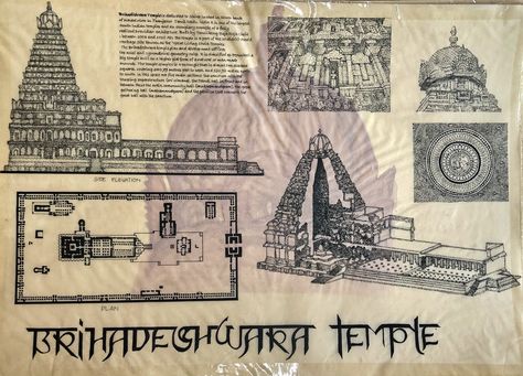 History of Architecture: India Brihadeshwara temple, Thanjavur, Tamil Nadu. Brihadeshwara Temple Sketch, History Architecture Sheets, History Sheets Architecture Presentation, Brihadisvara Temple, Tanjore Temple, Brihadeshwara Temple, Thanjavur Temple, Temple Sketch, Indian Art History