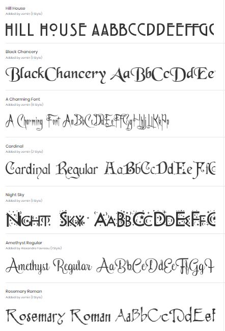 Witchy Handwriting, Witchy Fonts Canva, Witch Font Alphabet, Victorian Lettering Alphabet, Writing Styles Fonts Creative Lettering, Witchy Typography, Font Ideas Aesthetic, Witchy Lettering, Tarot Font