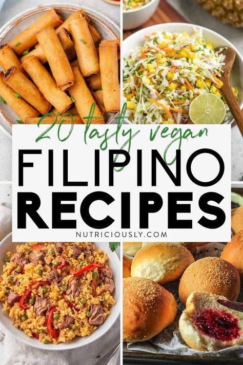 With a love for fusion and tomato-based dishes, these vegan Filipino recipes may surprise you! Enjoy a sweet and tangy bowl of spaghetti, congee, plant-based pork belly, and more. This article is full of comforting dishes for the whole family! Vegan Filipino, Bowl Of Spaghetti, Filipino Dish, Vegan Asian, Comfort Dishes, Vegan Foodie, Filipino Recipes, Pork Belly, International Recipes