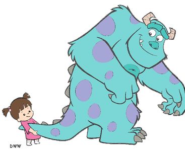 Sully and Boo - Monsters, Inc. Monsters Inc Sully And Boo, Sully And Boo Drawing, Sully Monsters Inc Drawing, Boo Monsters Inc Drawing, Monsters Inc Sketch, Sully Drawing, Monsters Inc Tattoo, Boo And Sully, Sullivan Y Boo