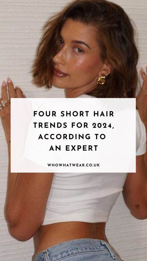 It's no secret that short hair has grown in popularity over the last year or two, with the likes of Hailey Bieber and Zendaya convincing everyone to get a bob hairstyle, but what's in store for 2024? Short Hairstyle Celebrities, Short Bob Celebrities, Haircuts 2024 Short, Hailey Bob Hair, Hailey Bieber Haircut Short, Long Bob Celebrities, No Styling Short Haircut, Hairstyle For 2024, Hair2024 Trends