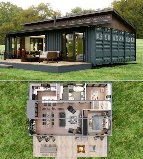 Container Home Designs, Container Living, Shipping Container Home Designs, Storage Container Homes, Container Cabin, Shipping Container House Plans, Container Buildings, Building A Container Home, Container Architecture